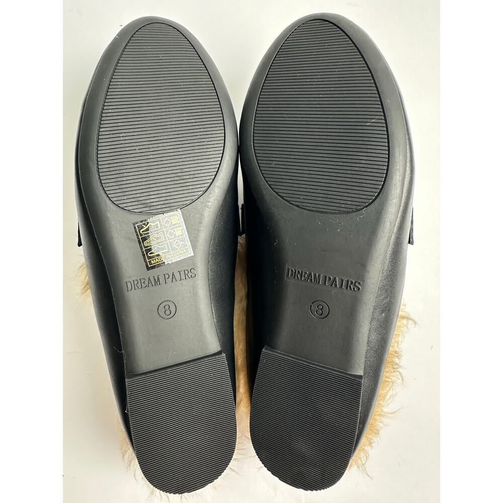 Dream Pairs Chain Closed Toe Fur Lined Mules Houseshoes Size 8 Slippers 90s Vibe - Picture 6 of 8